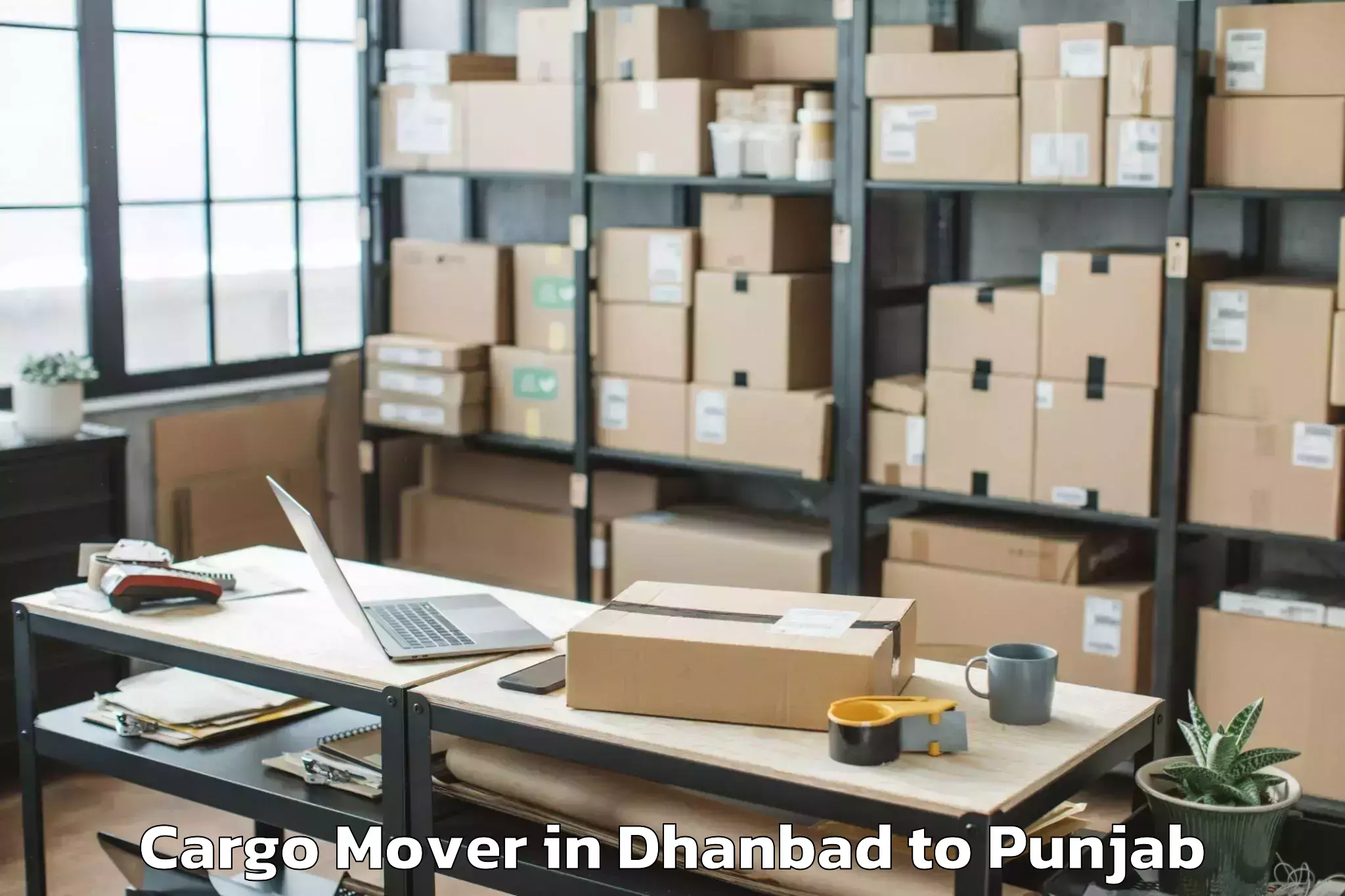 Top Dhanbad to Kapurthala Cargo Mover Available